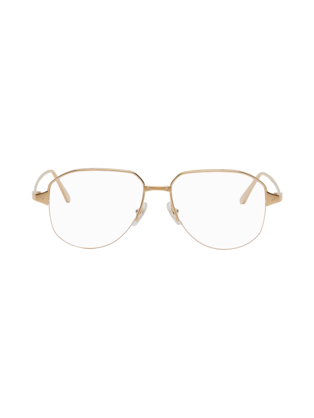 Gold Aviator Glasses - 1