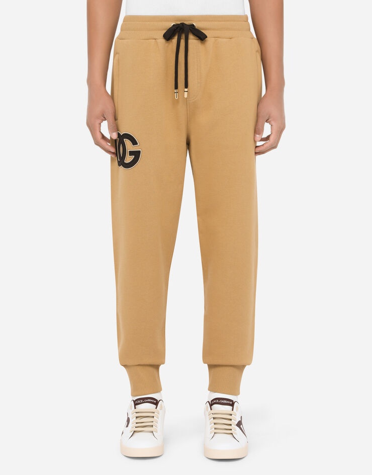 Jogging pants with DG logo patch - 1