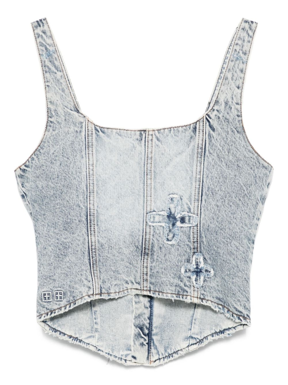 Gigi Klassic Kraftwerk denim bustier top - 2