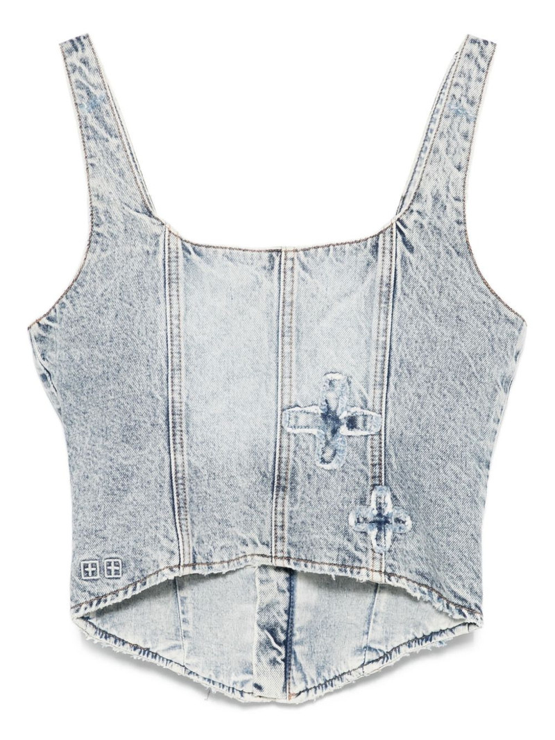 Ksubi Gigi Klassic Kraftwerk denim bustier top outlook