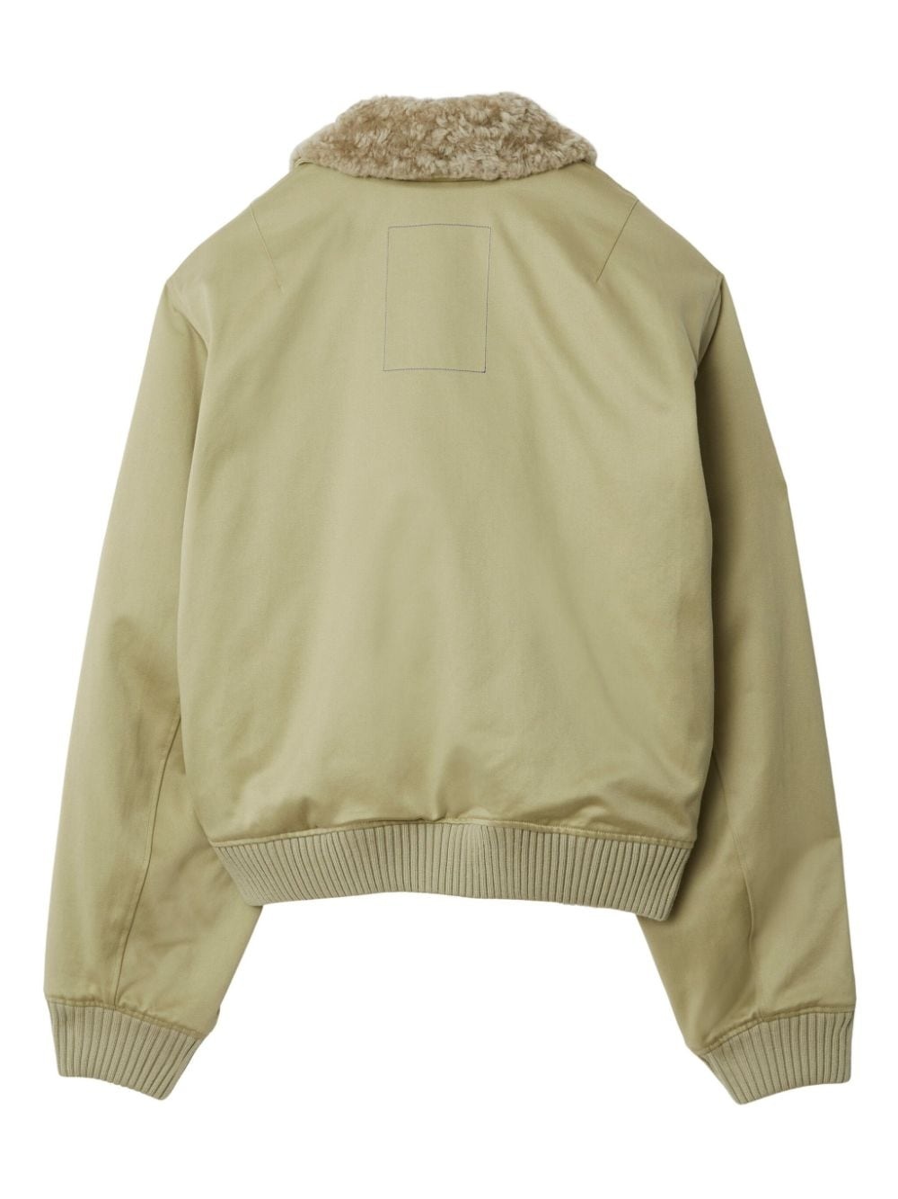 shearling-collar bomber jacket - 6