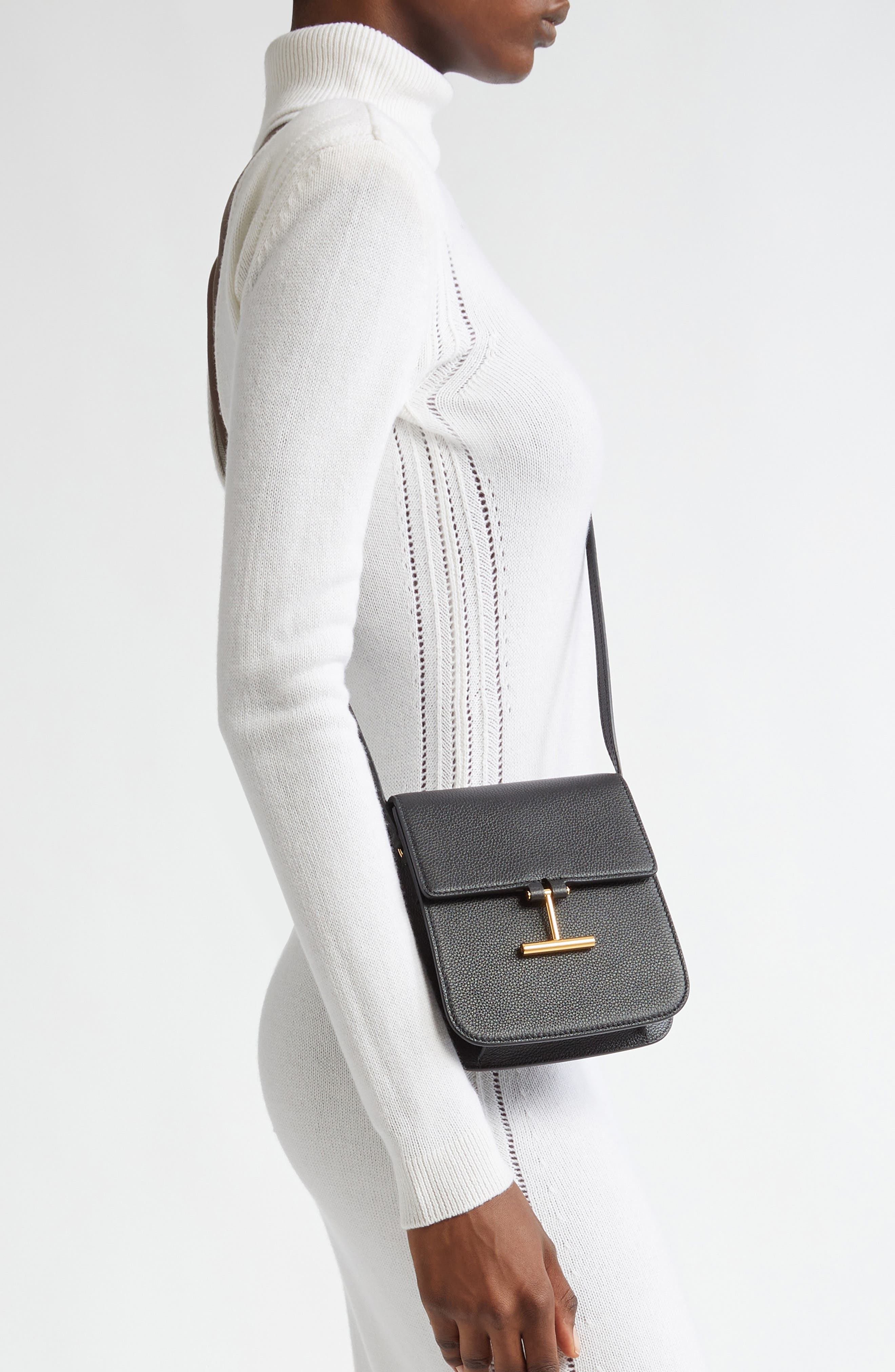 Mini Tara Grained Leather Crossbody Bag - 2