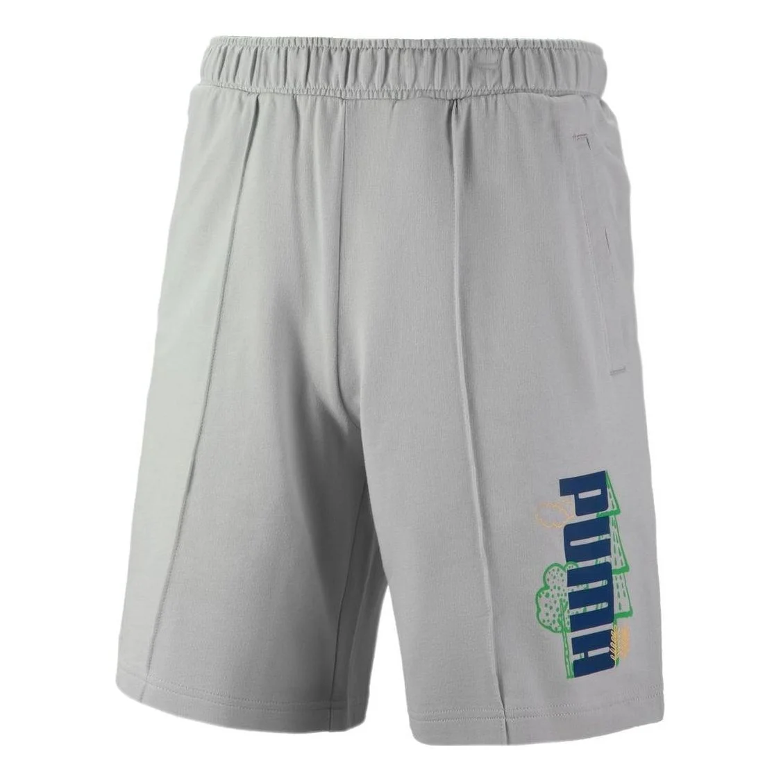 PUMA Logo Nature Shorts 'Grey' 538777-09 - 1