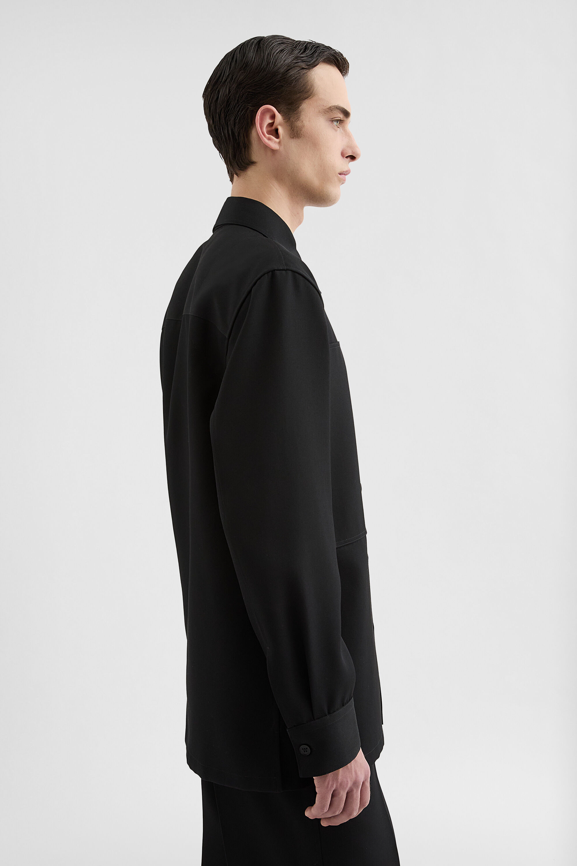 Wool Gabardine Shirt - 4
