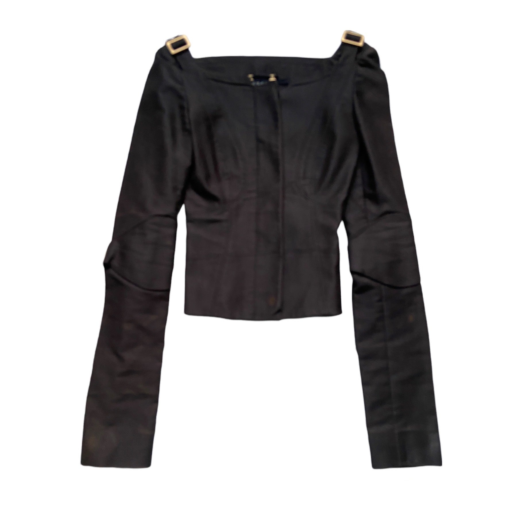 Gucci by Tom ford 2003 off shoulder corset bondage top 42 - 4