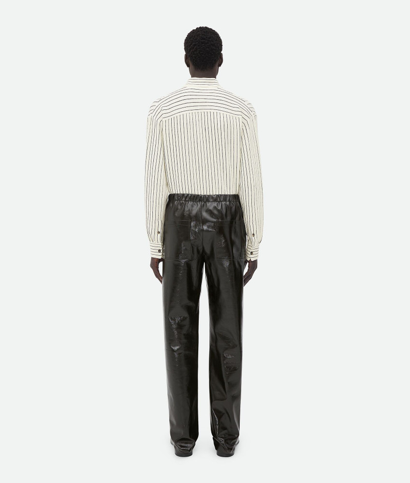 Shiny Leather Elasticated Trousers 3