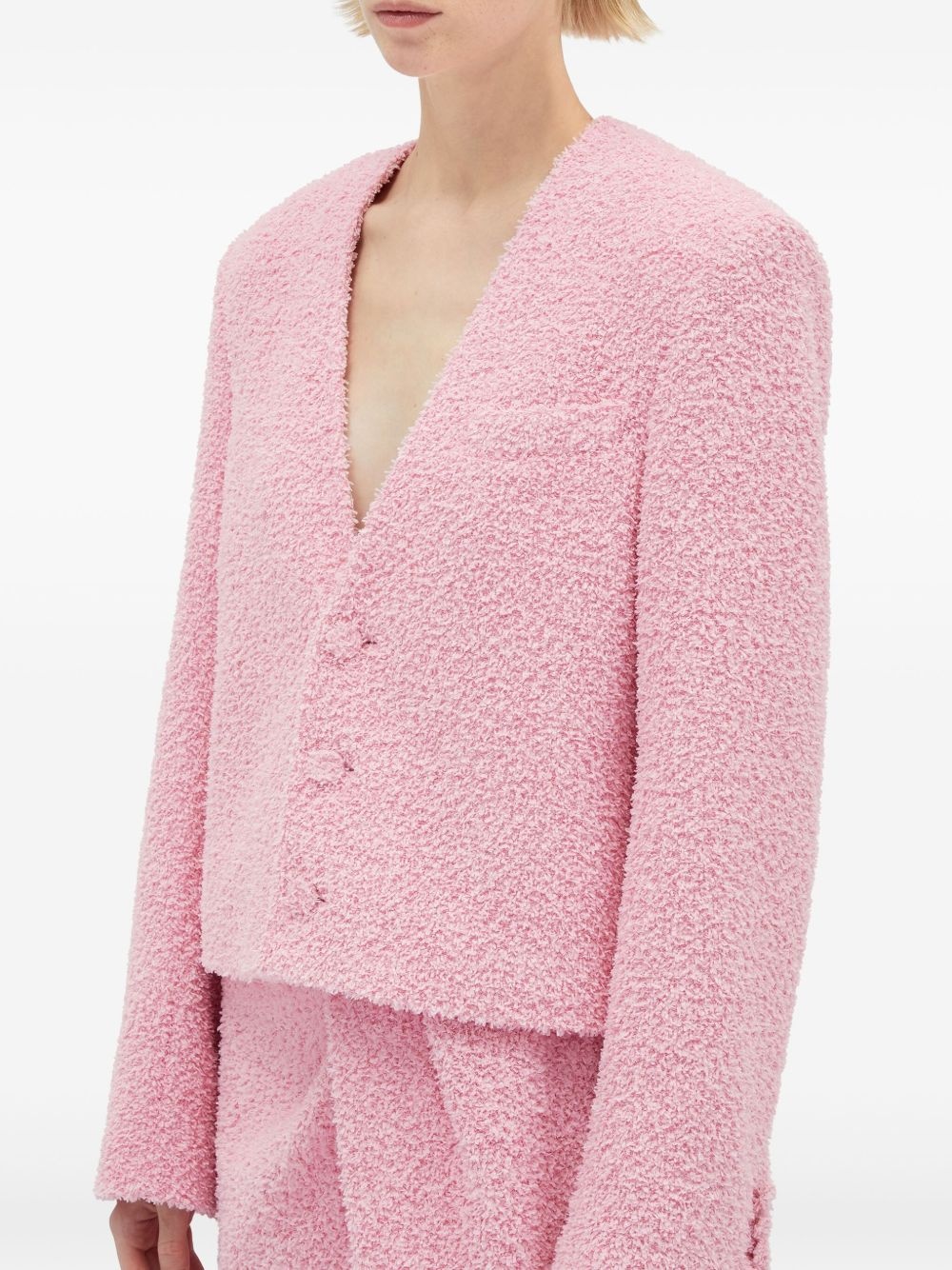 textured-knit jacket - 5