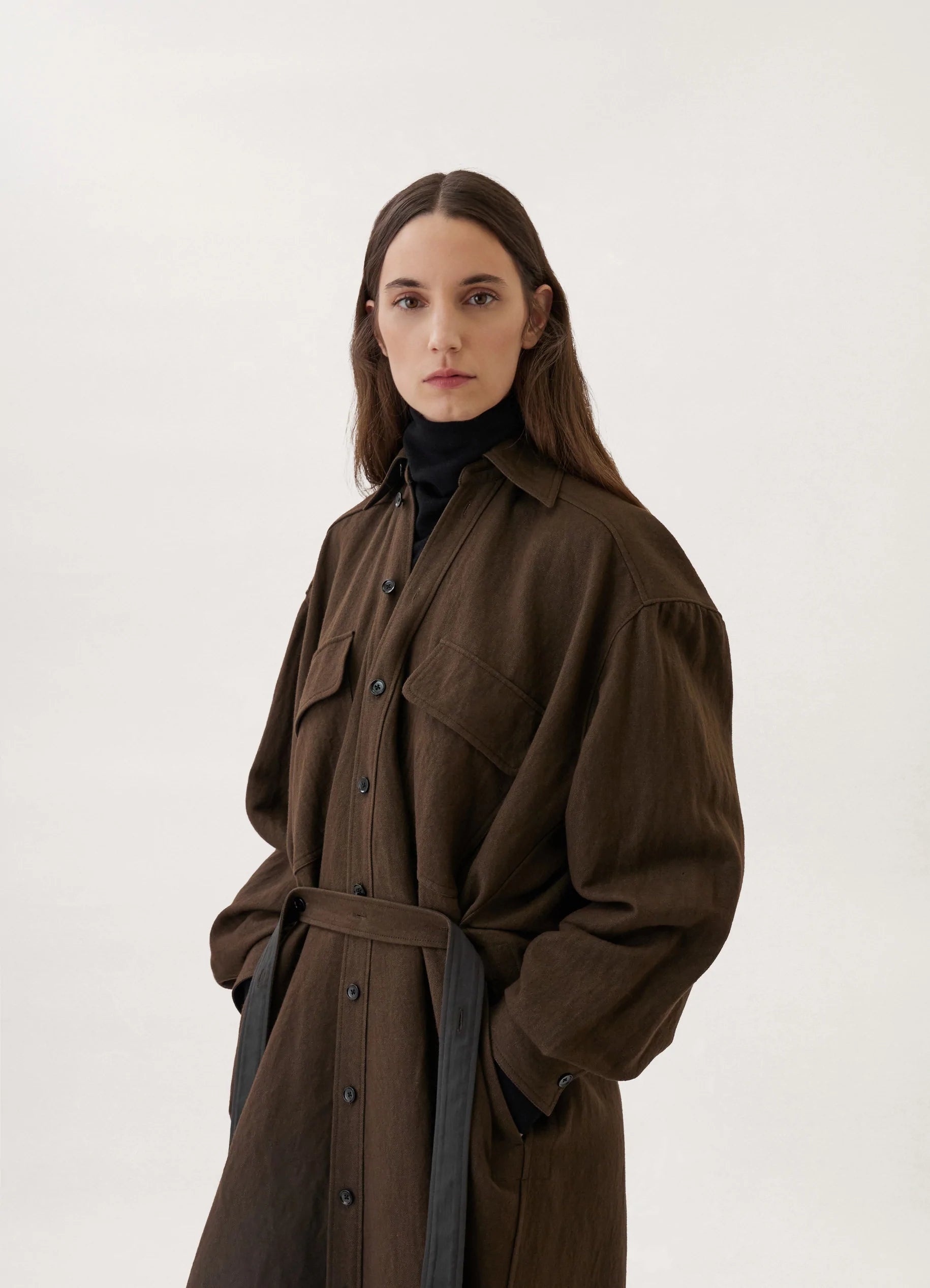 TILTED SHIRT DRESS - 5