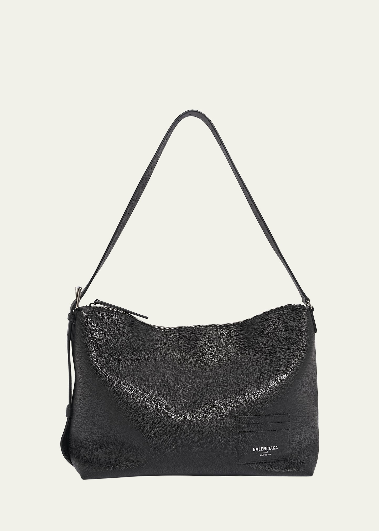 バッグ BALENCIAGA Balenciaga Black Lambskin Leather Giant 21 Silver Work Bag