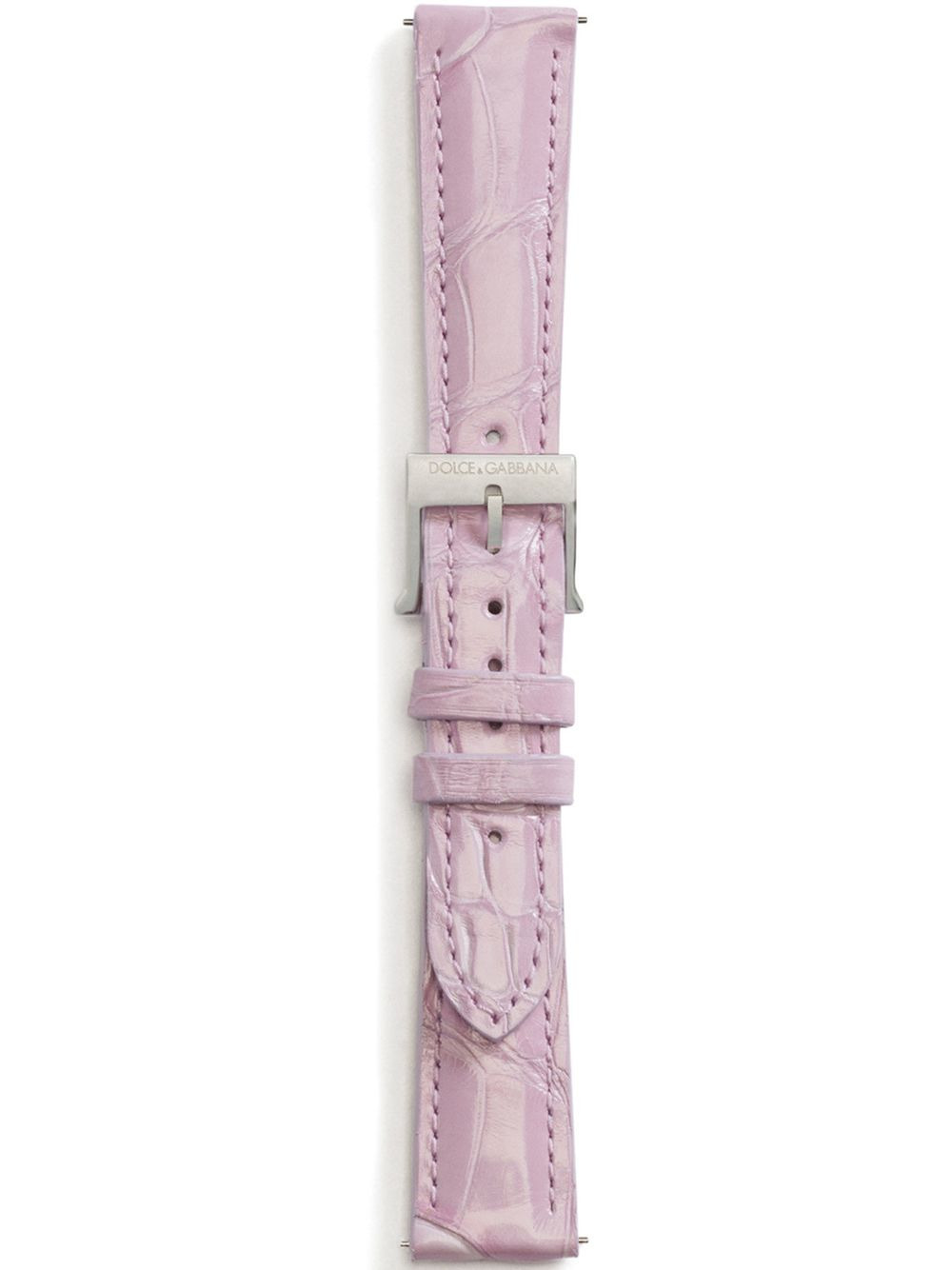 logo-embossed watch strap - 1