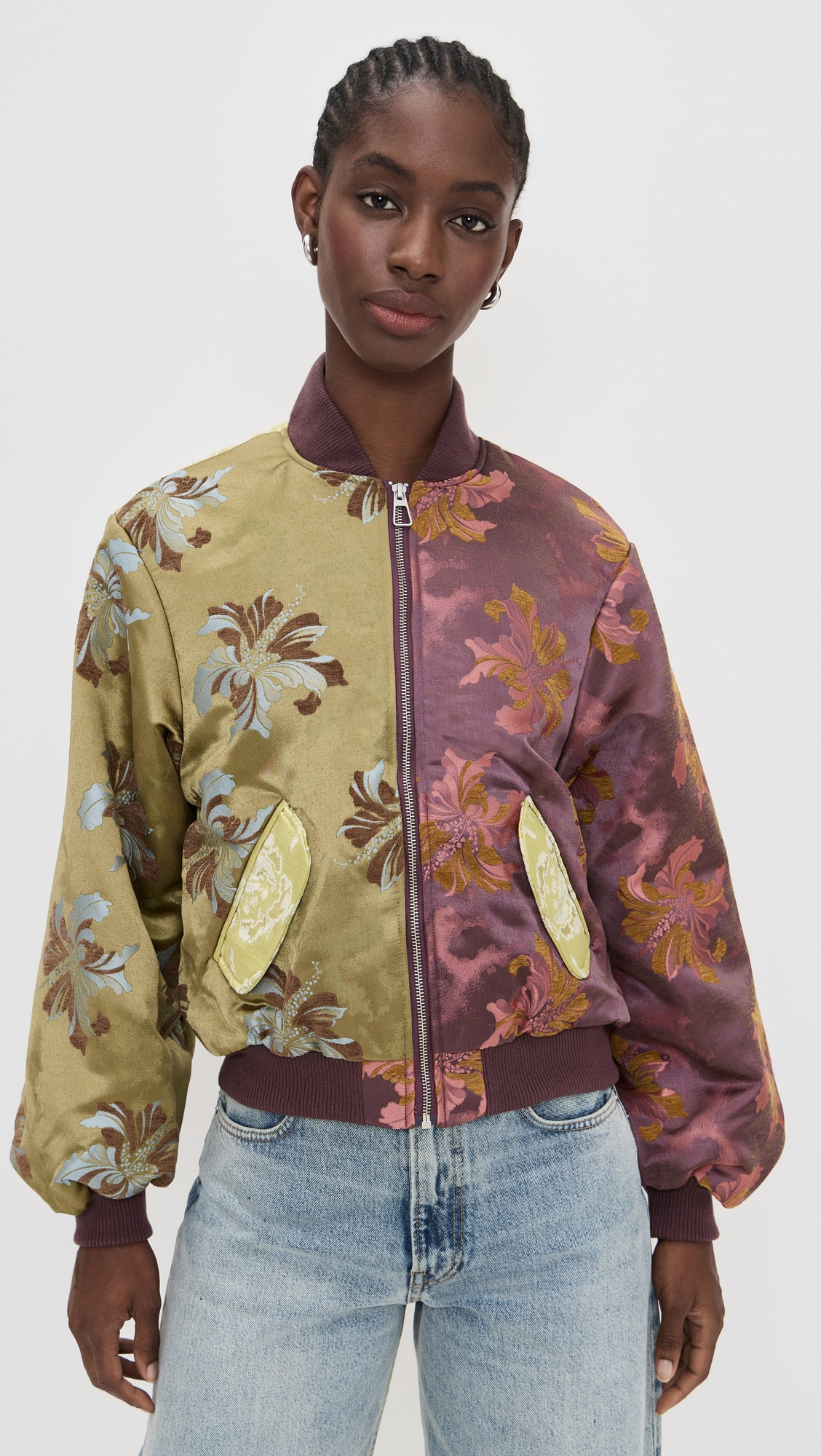 Adriana Jacquard Bomber Jacket - 6