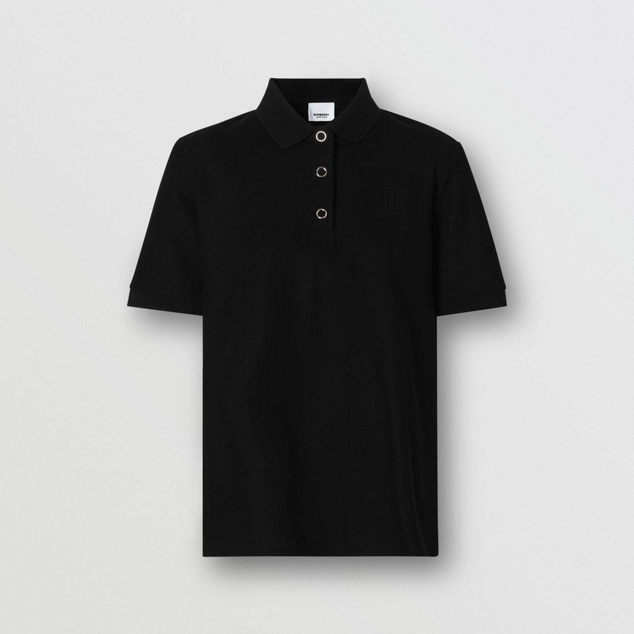 Monogram Motif Cotton Piqué Polo Shirt - 1