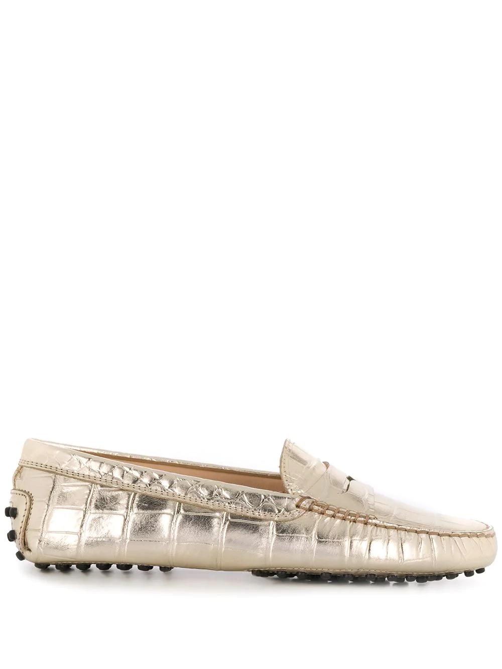 crocodile printed Gommino Driving shoes - 1