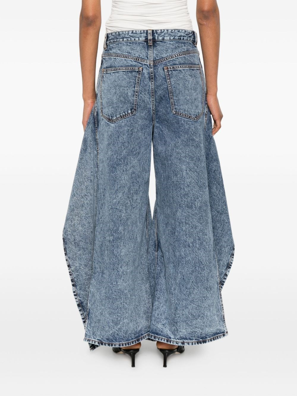 Ruffle denim jeans - 3