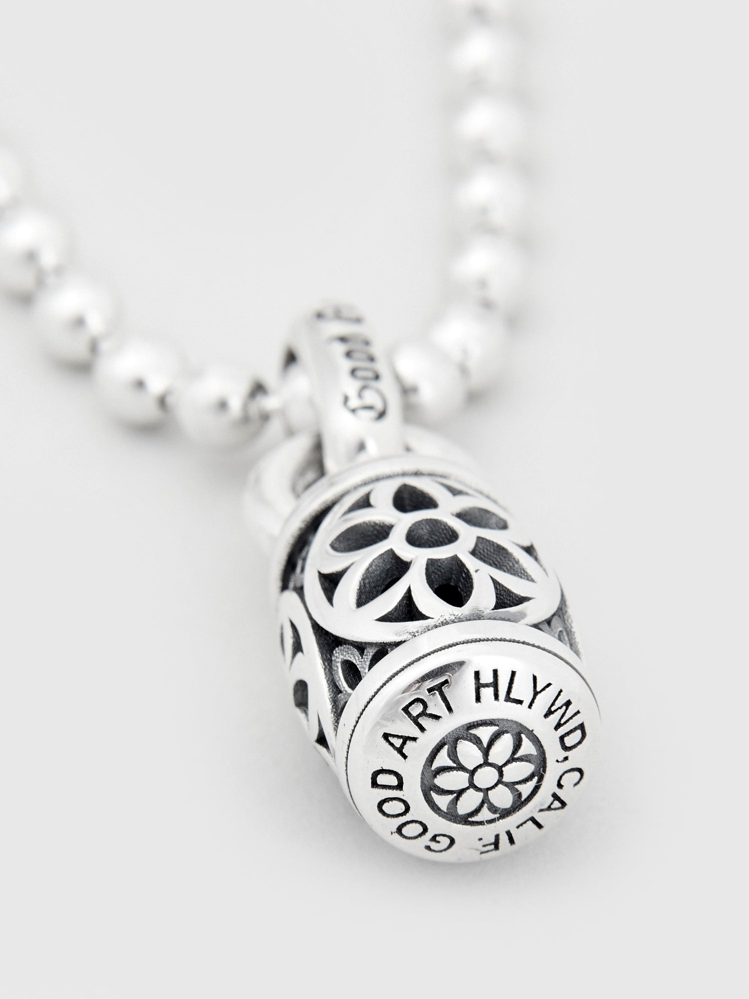 Baby Barrel Pendant in Sterling Silver - 6