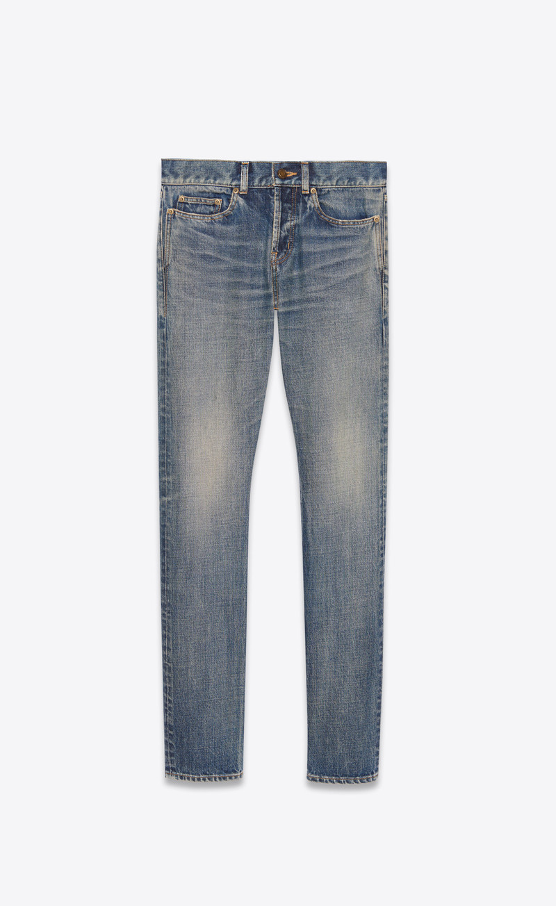 slim-fit jeans in dirty sandy blue denim 1