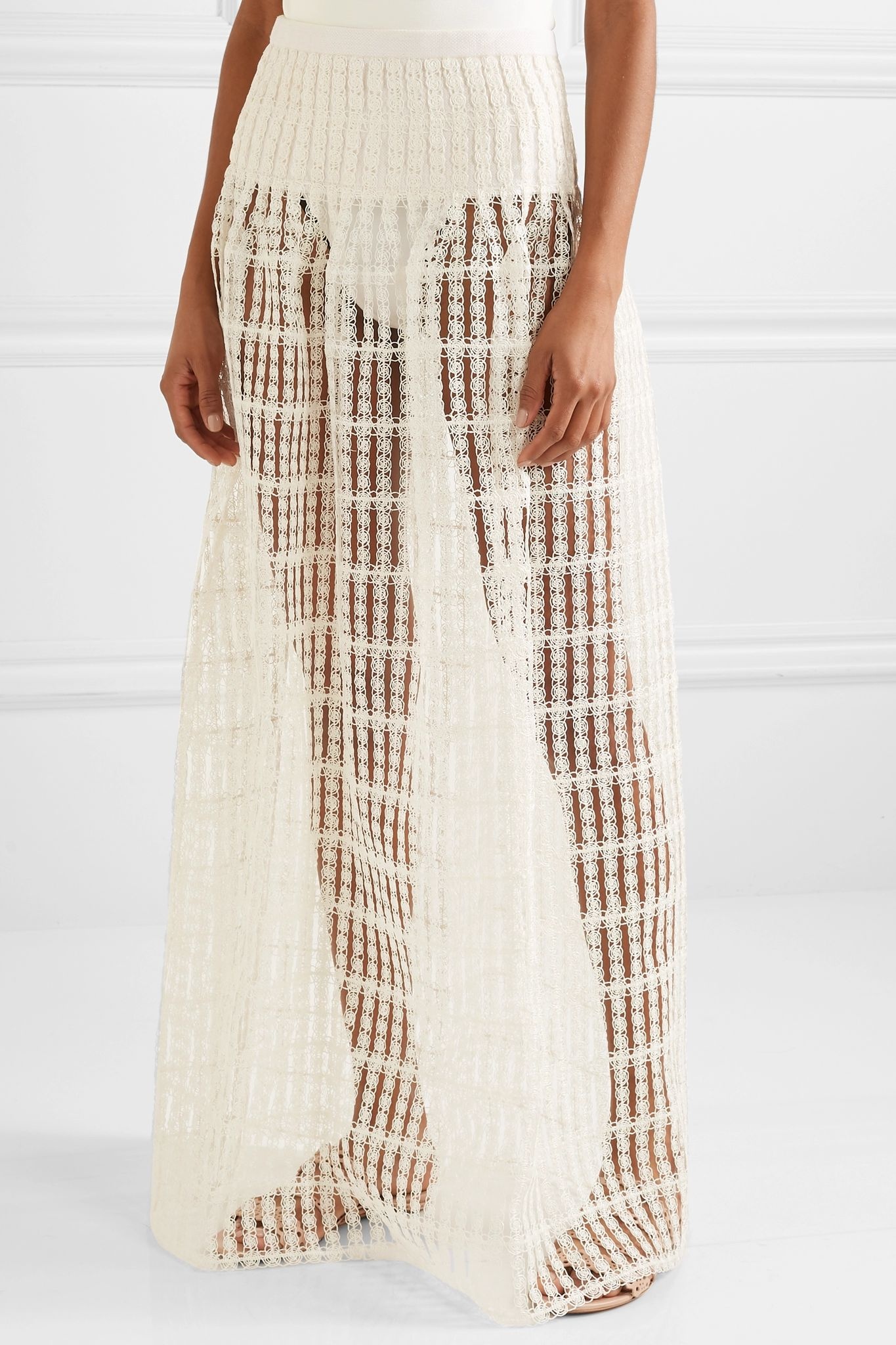 Macramé lace maxi skirt - 3