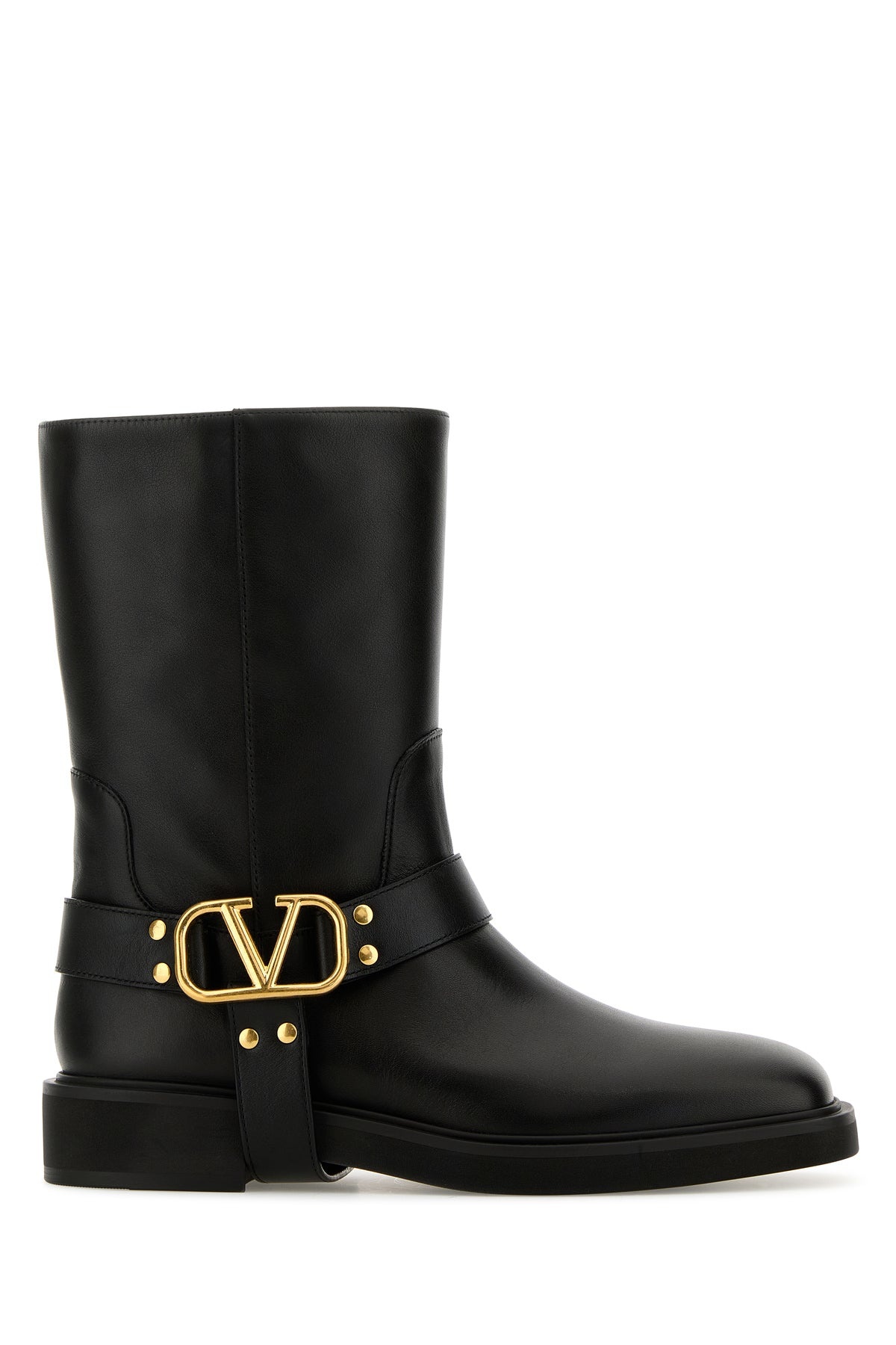 Black leather boots - 1