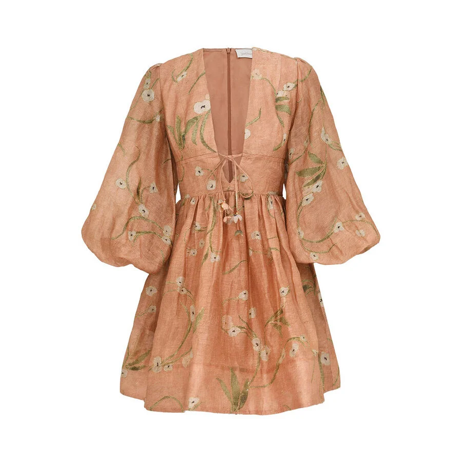 Zimmermann Illuminate Drawn Mini Dress - 1