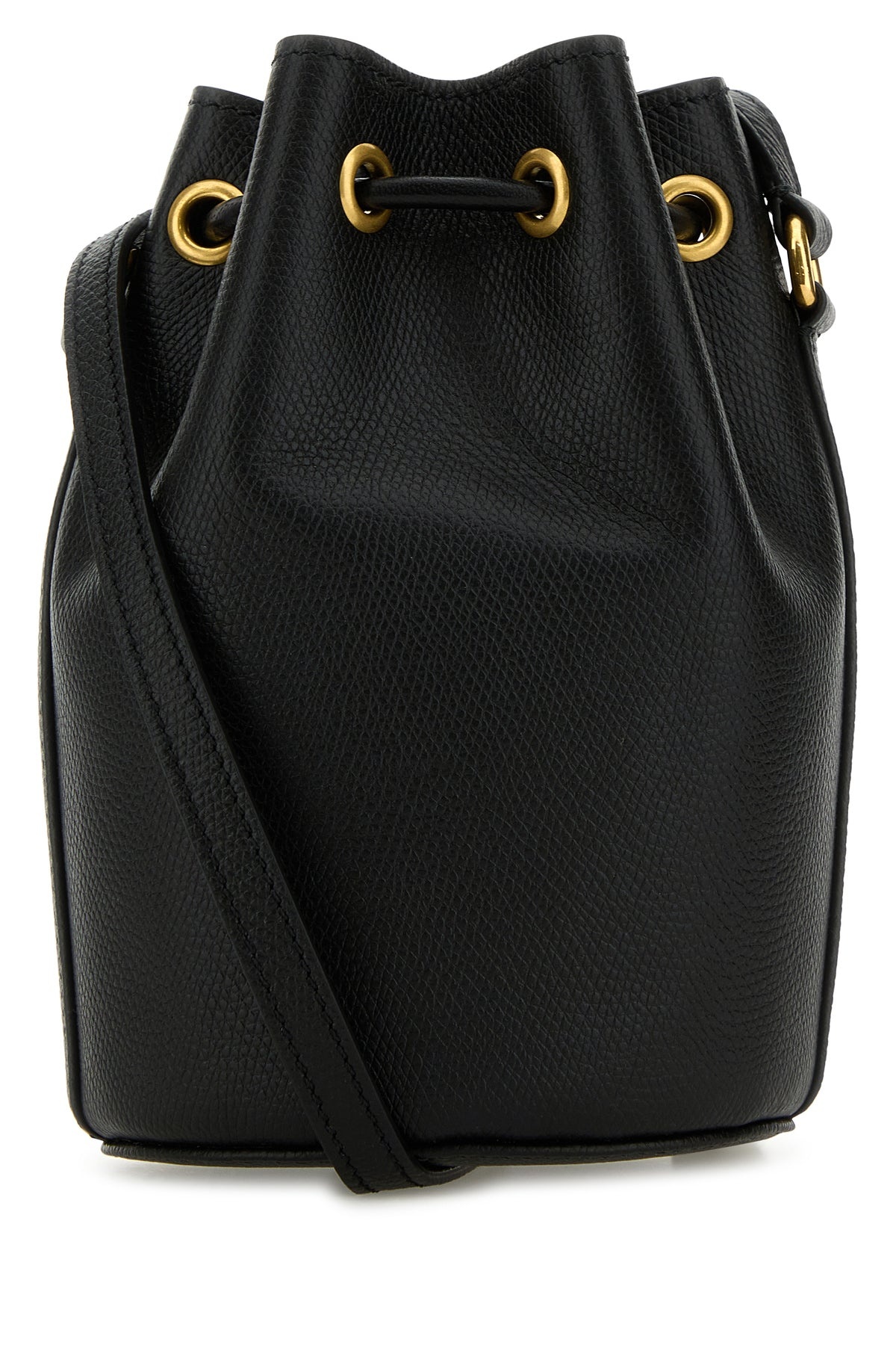 Black leather bucket bag - 3