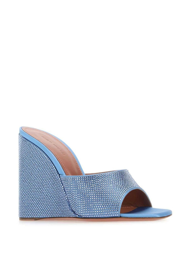 Amina Muaddi 95mm Lupita mules outlook