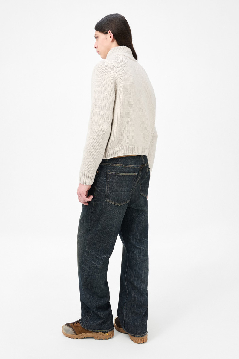 Ultra Zip Cardigan Bone Low Twist Merino 5