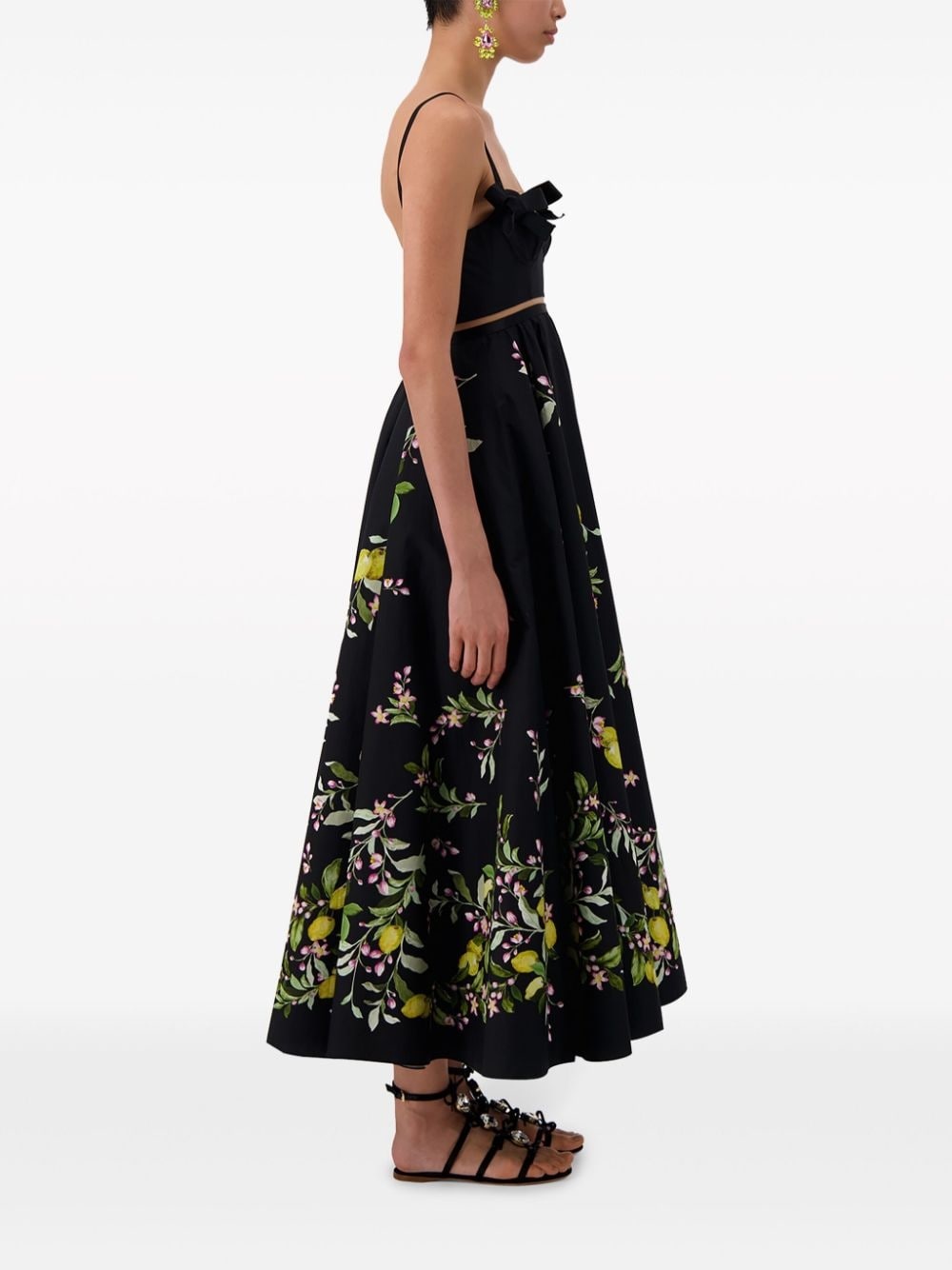Saint-Tropez floral-print flared midi dress - 3