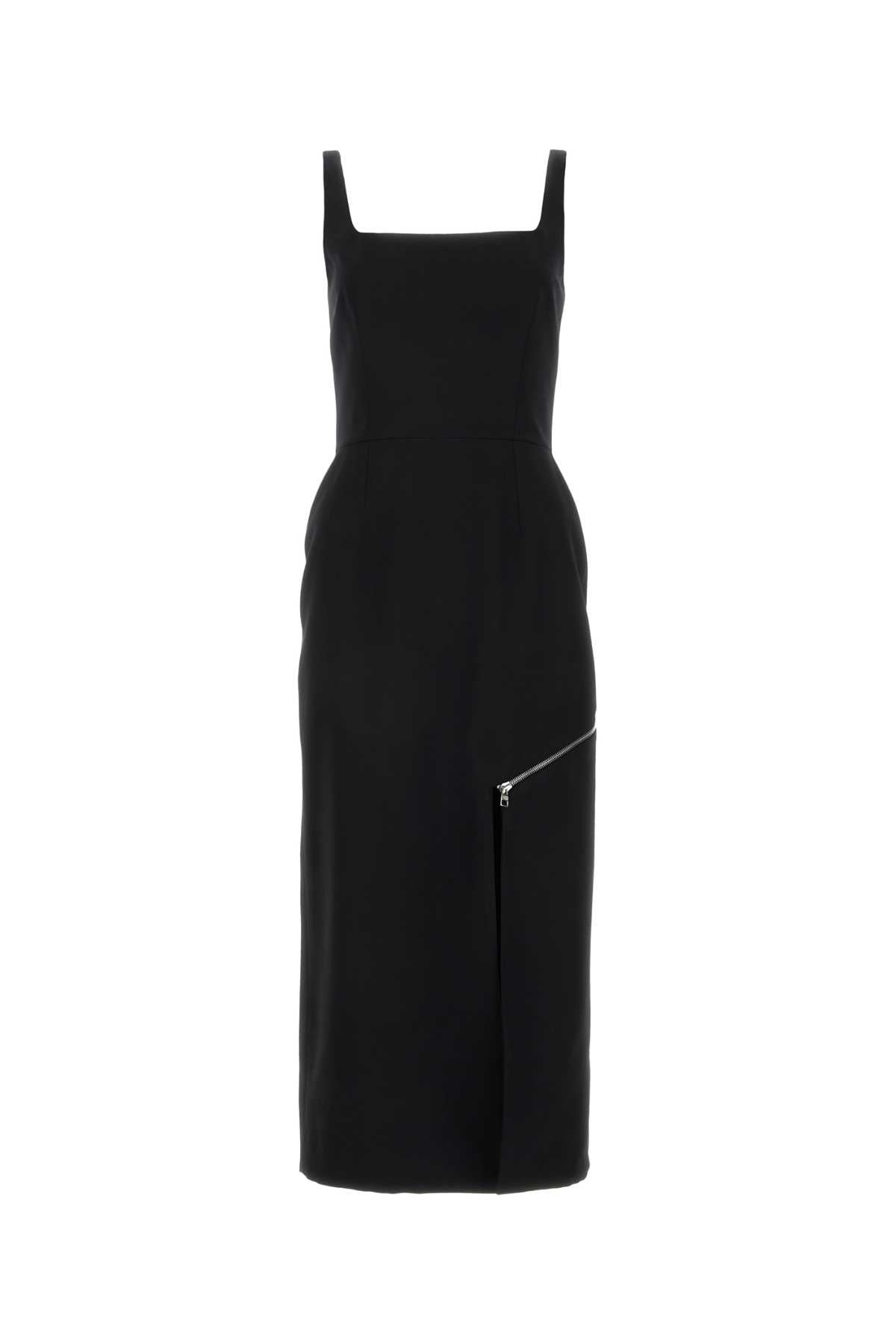 Alexander Mcqueen Women Black Twill Dress - 1