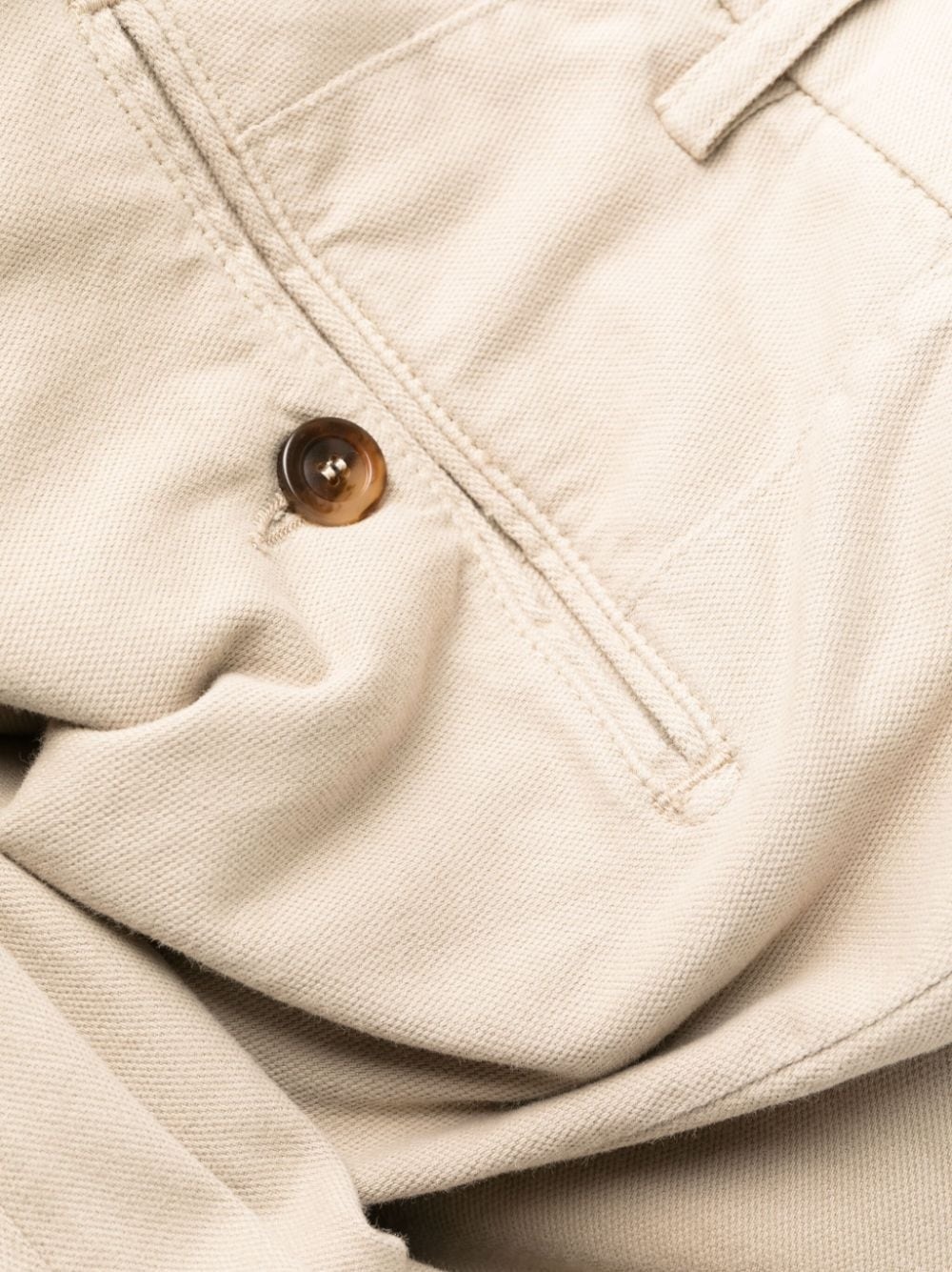 mid-rise cotton chino trousers - 7