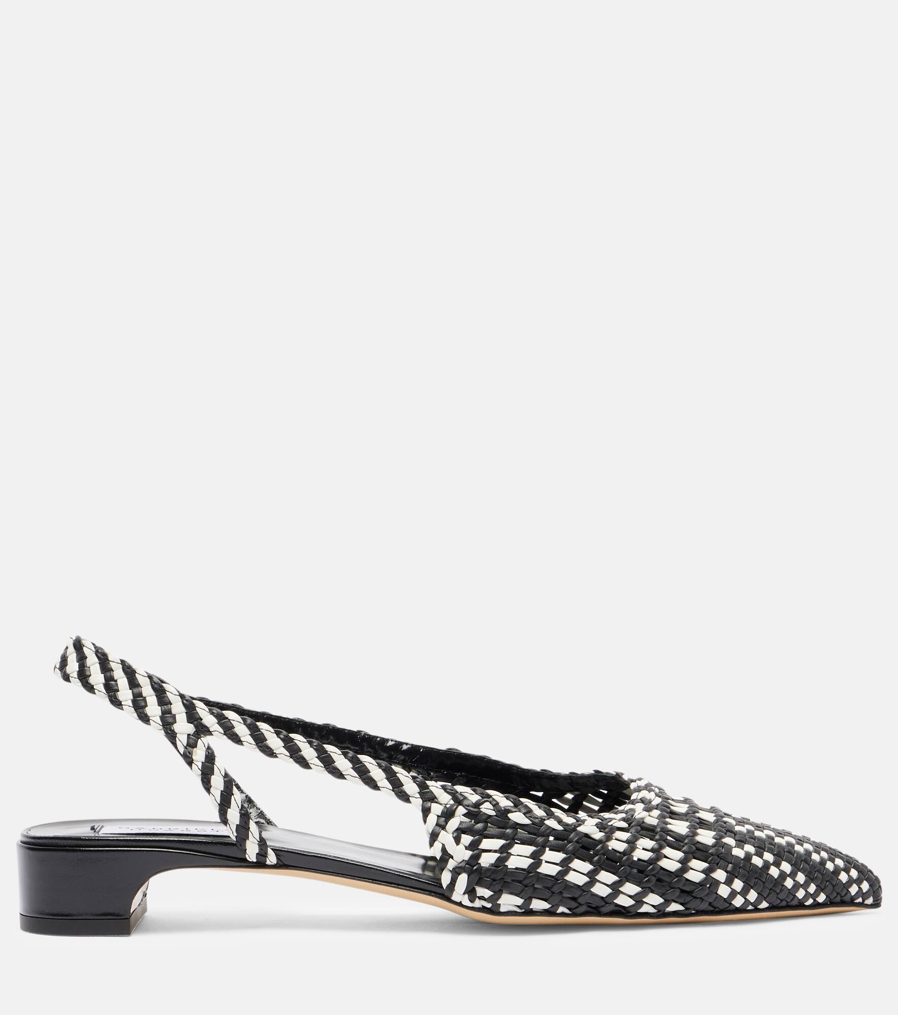Perro woven leather pumps - 4