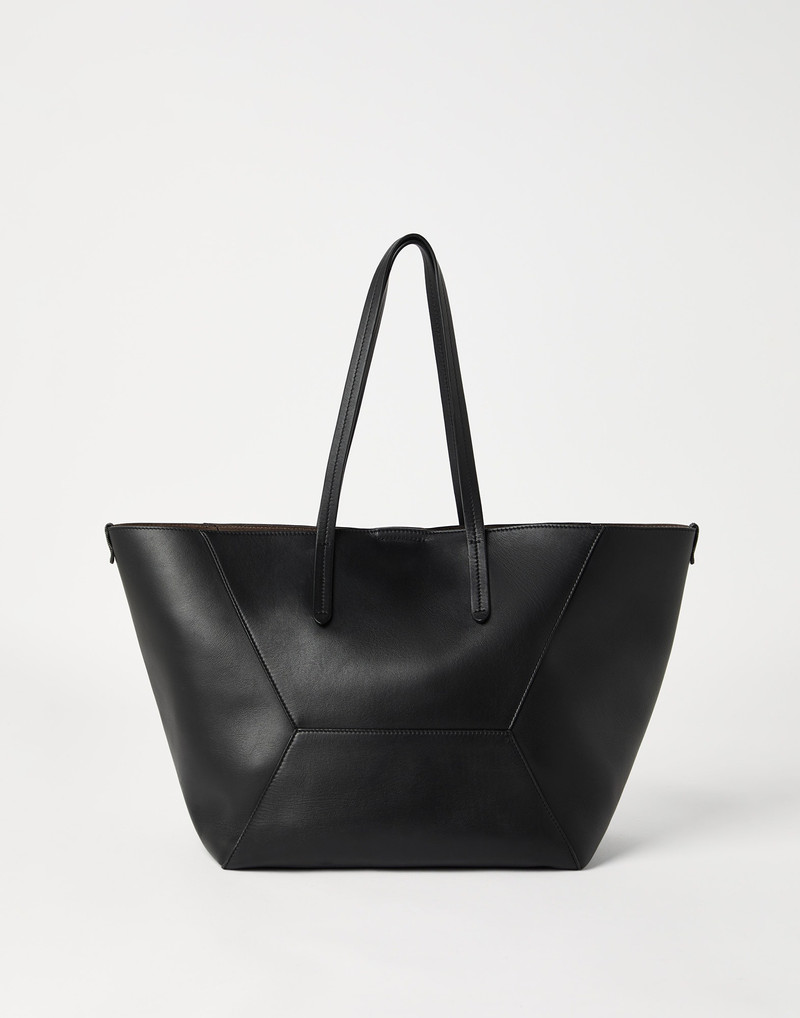 Brunello Cucinelli BC Duo bag in calfskin with monili outlook