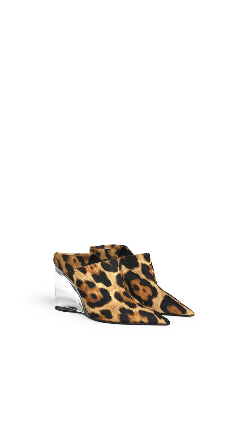 Alaïa INVISIBLE MULES IN PRINTED TWILL outlook