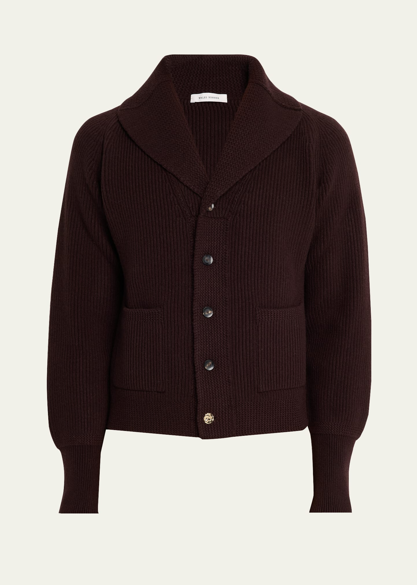 Men's The Solace Merino Wool Rib-Knit Cardigan - 1