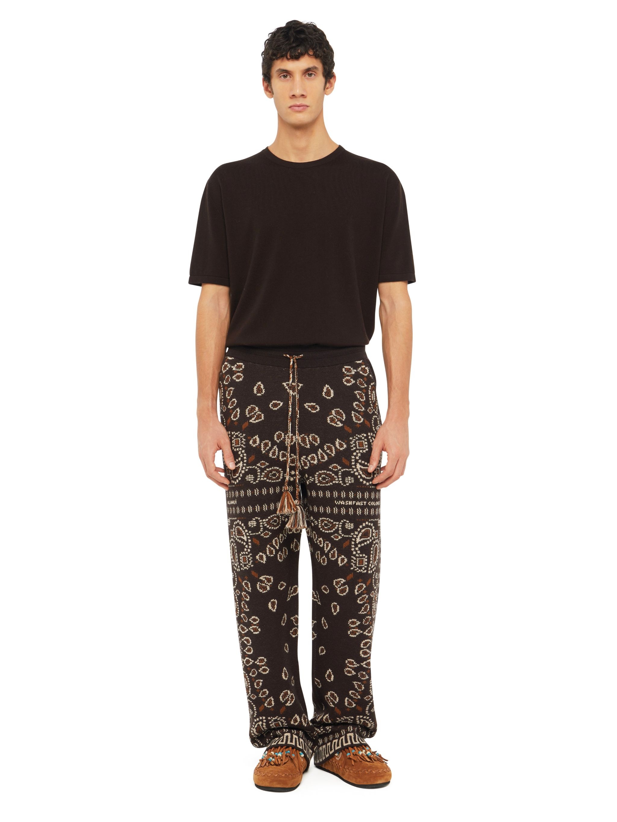 Bandana Piqué Jacquard Pants - 4