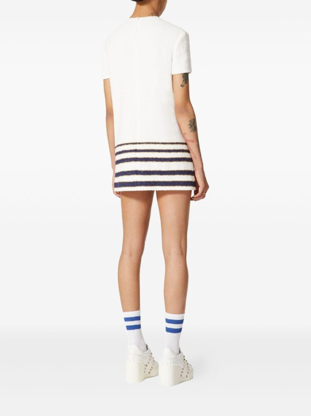 Mariniere tweed short dress - 4