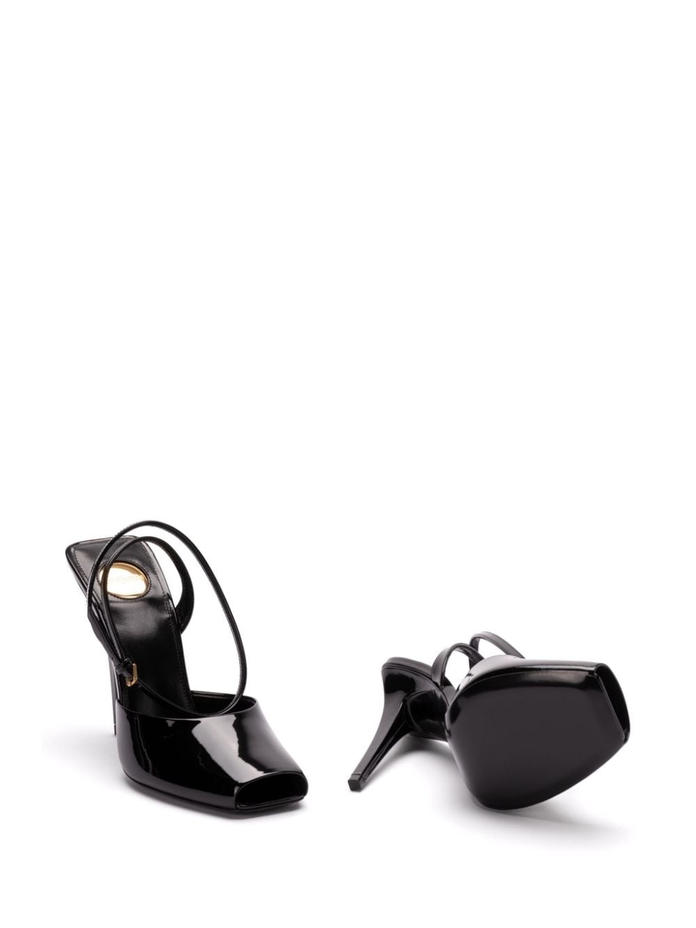 110mm leather pumps - 5