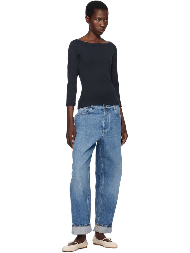 FLORE FLORE Navy Steffi T-shirt outlook