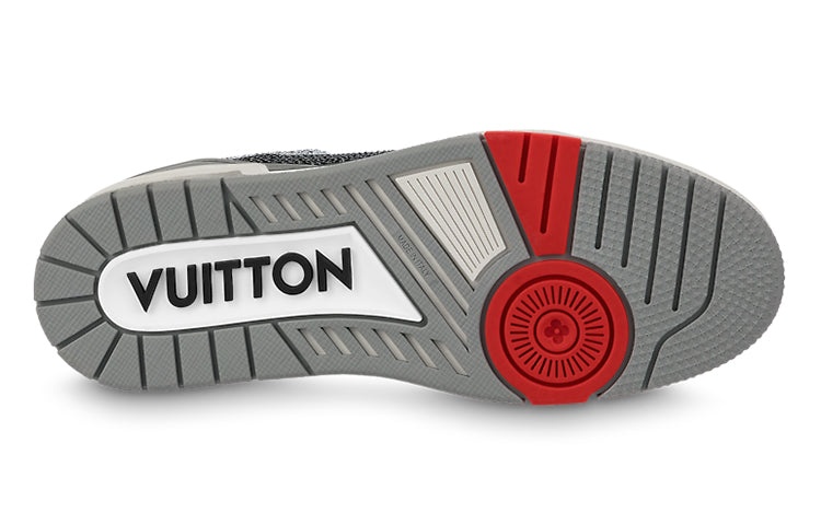 LOUIS VUITTON Trainer Sneakers 'Grey Black Crystals' 1AA6PR - 4