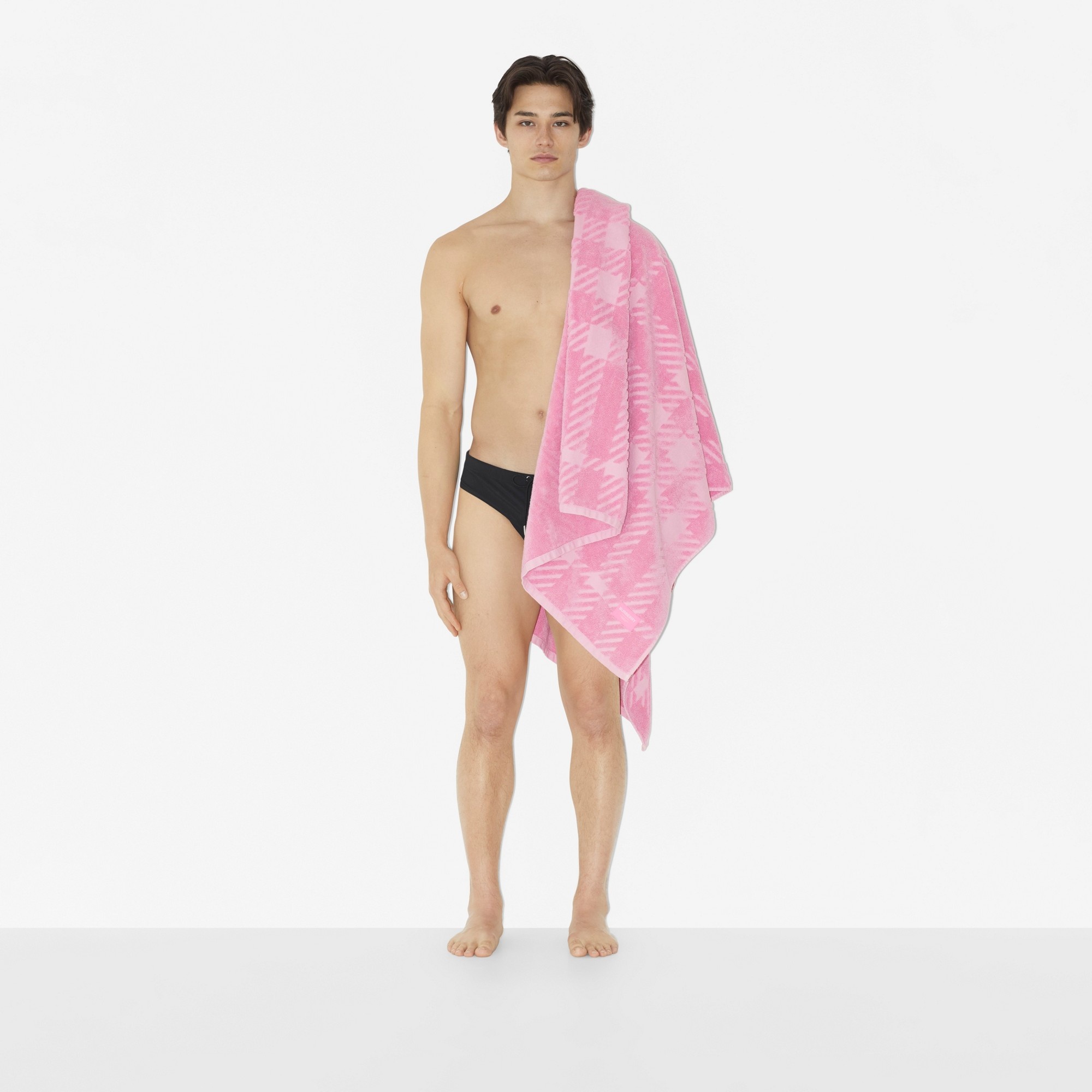 Check Cotton Jacquard Towel - 4