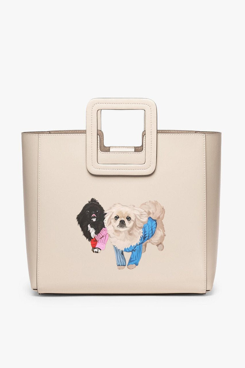 STAUD STAUD CUSTOM SHIRLEY LEATHER BAG | CREAM outlook