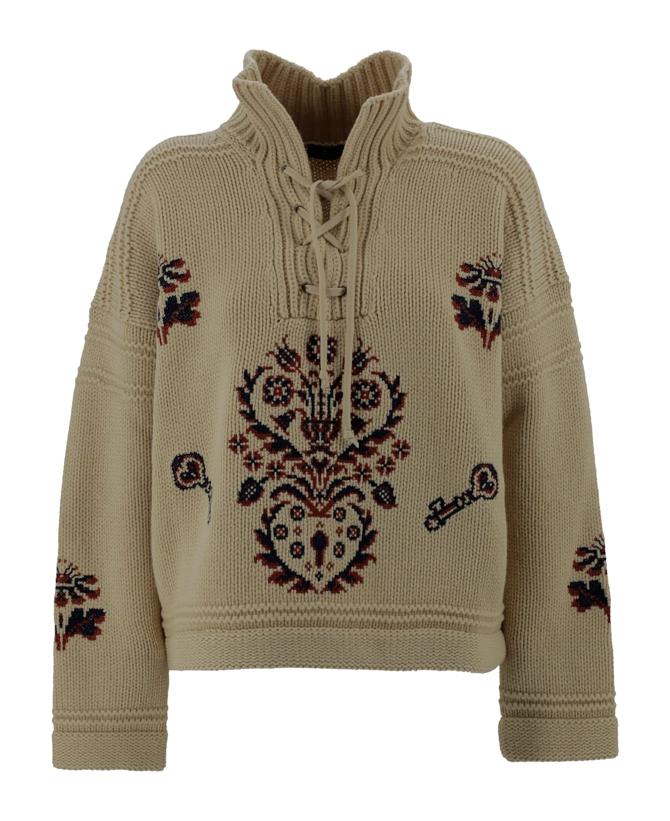 Shirt With Folk Embroidery - 1