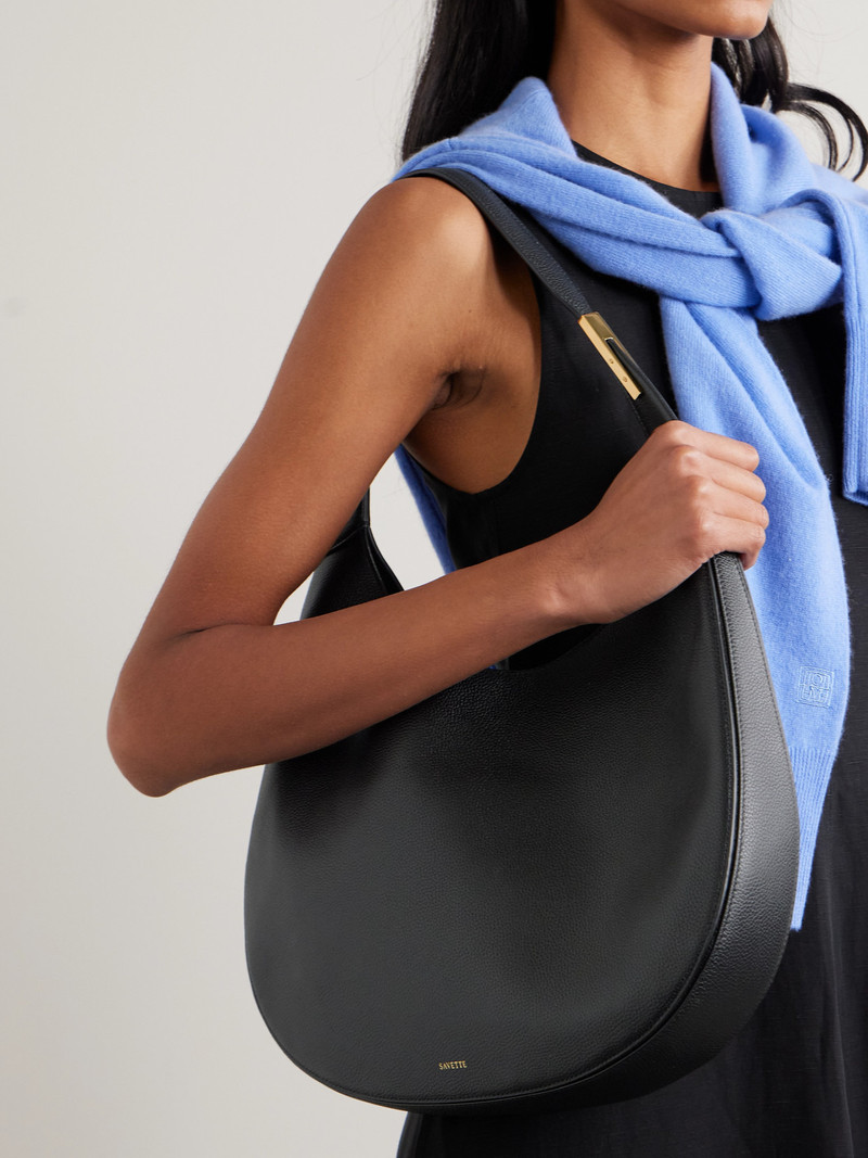 SAVETTE Florence Textured-leather Tote outlook