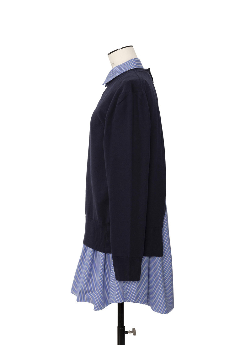 Poplin x Cotton Knit Dress 3