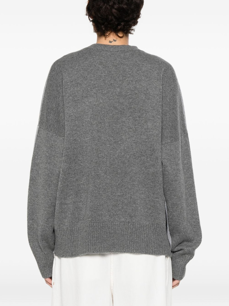 V-neck colour-block cardigan 4
