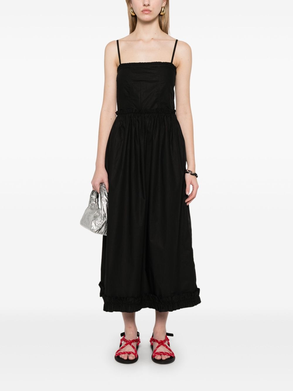 cotton midi dress - 2