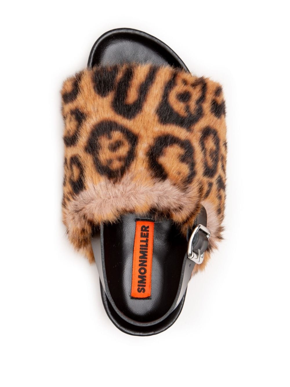 Furry Dip cheetah-pattern sandals - 4