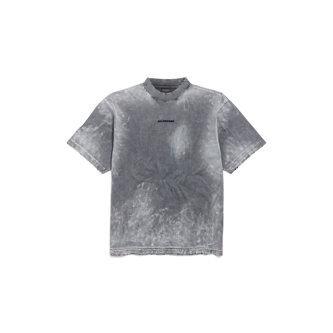 Men's Balenciaga Back T-shirt Medium Fit  in Grey - 1