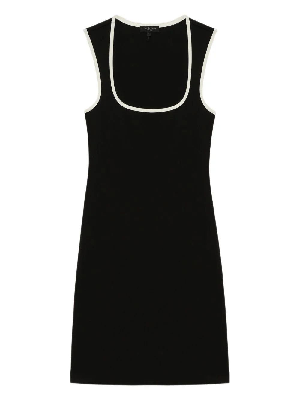 scoop-neck sleeveless mini dress - 1
