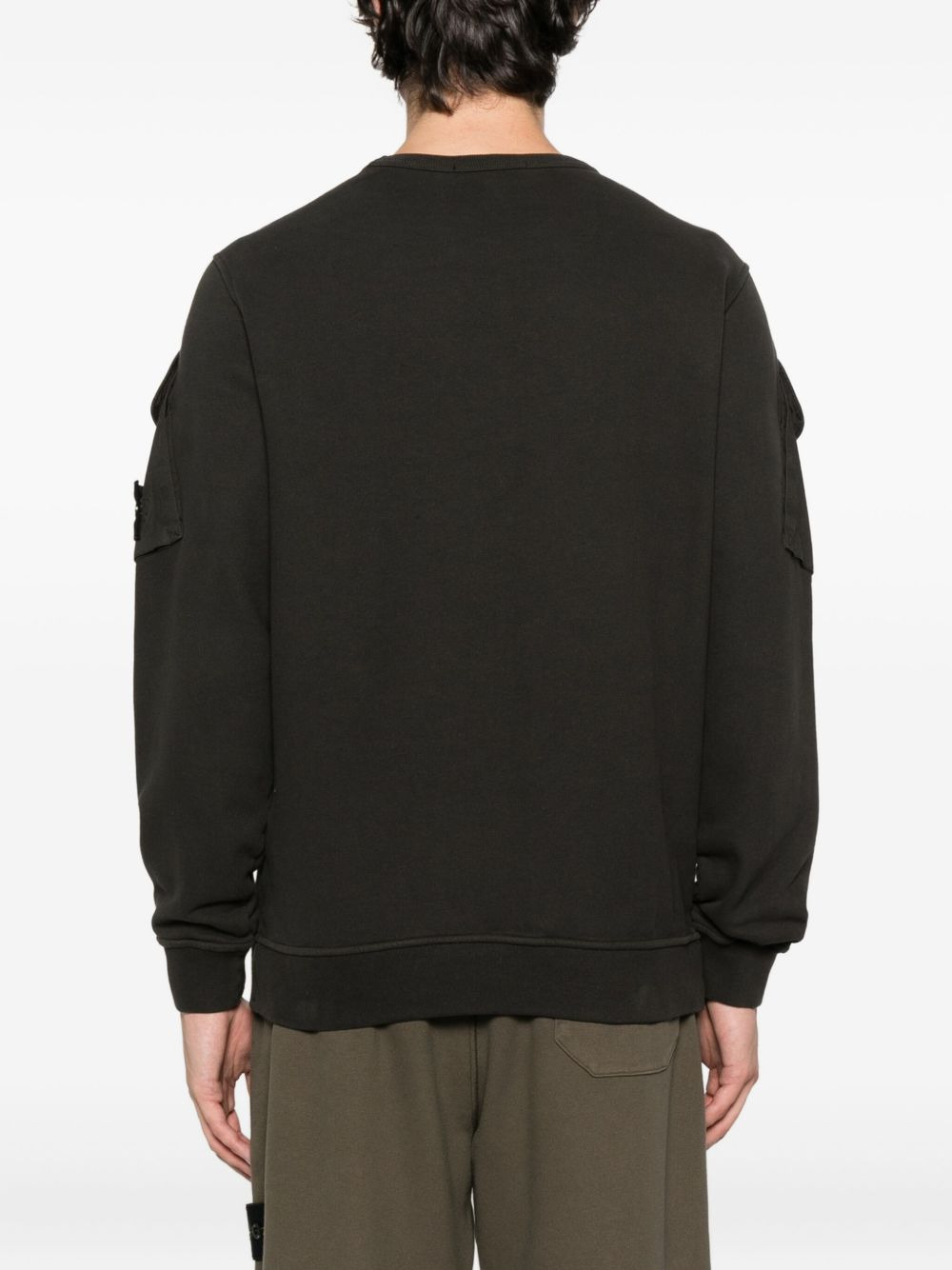 6100008 pocket-detailed crew-neck sweatshirt - 4