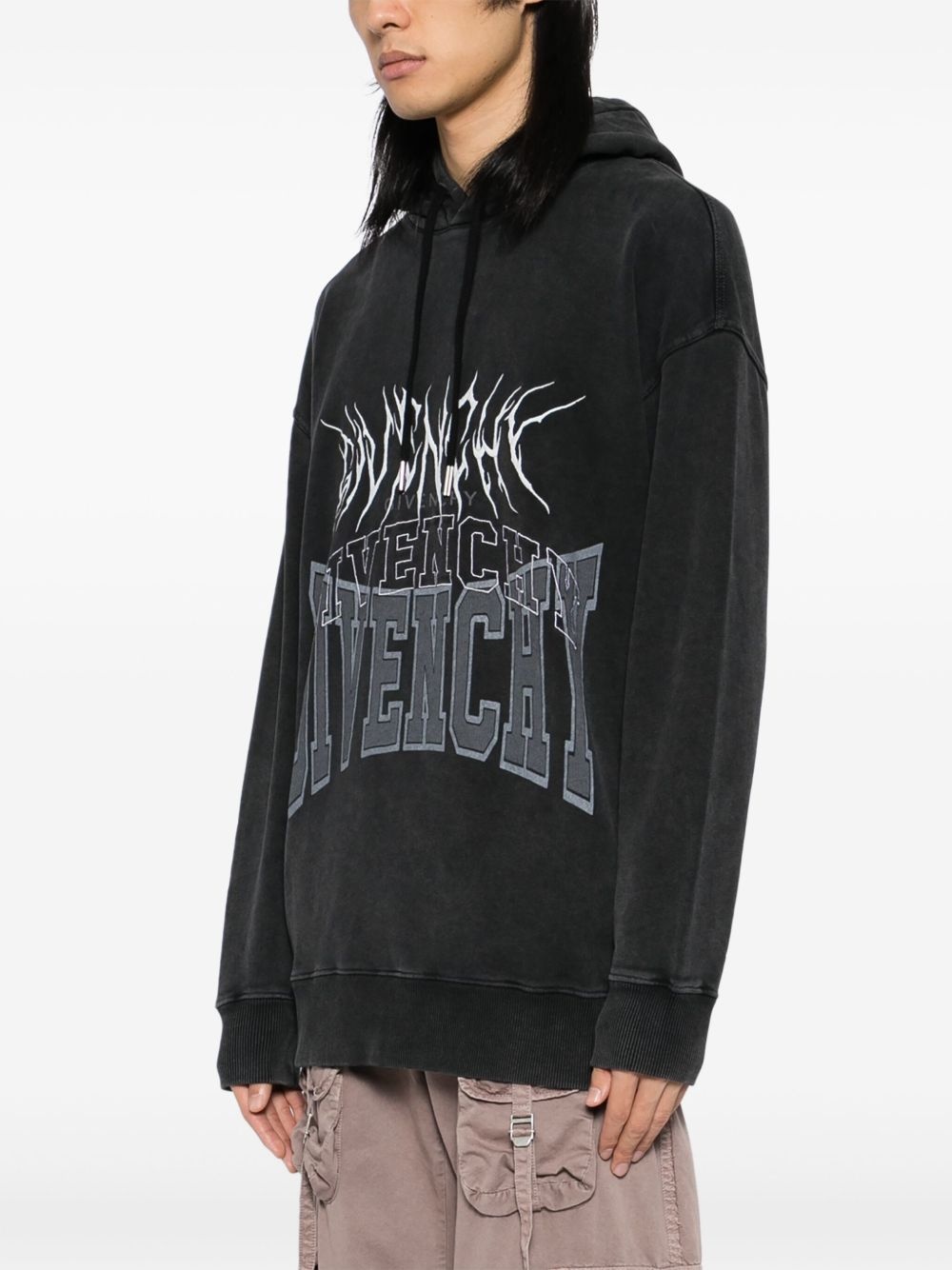embroidered hoddie - 3